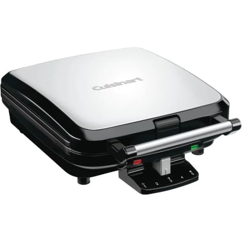 Cuisinart WAF-150 4-Slice Belgian Waffle Maker, Stainless Steel, Silver