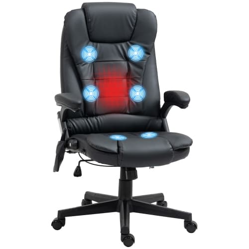 Homcom Ergonomic High-Back faux Leather Manager and Executive Chair - Black