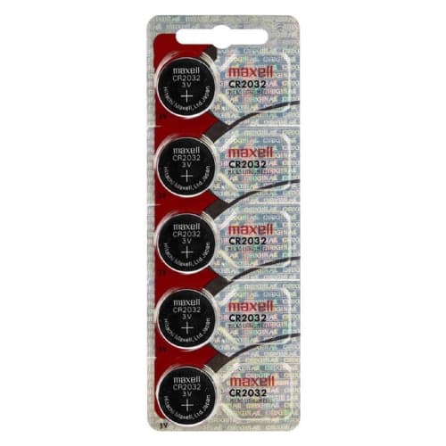 axGear CR2032 CR 3V Button Coin Cell Battery For Motherboard Calculator Remote Watch Toys 5 PCS Pack