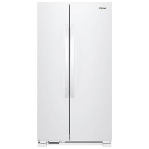 Whirlpool 33" 21.7 Cu. Ft. Side-By-Side Refrigerator with LED Lighting (WRS312SNHW) - White