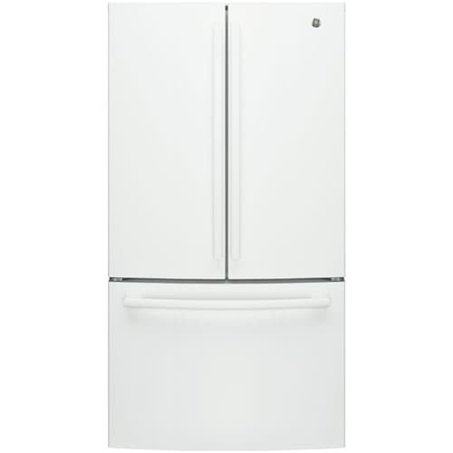 GE 36" 26.7 Cu. Ft. French Door Refrigerator with Water Dispenser (GNE27JGMWW) - White