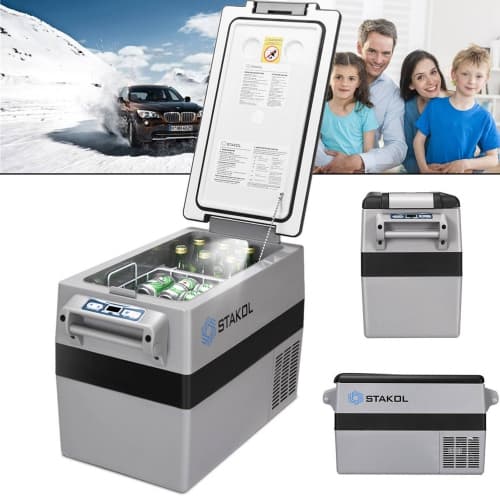 Costway 44 Quarts Portable Electric Car Cooler Refrigerator/Freezer Compressor Camping