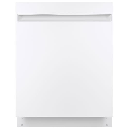 GE 24" 51dB Built-In Dishwasher with Stainless Steel Tub (GDT225SGLWW) - White