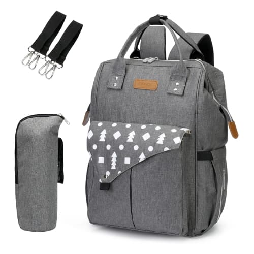 Navor Multi-Function Waterproof Diaper Bag Backpack for Baby Care, Large Capacity, Durable, Stylish with Changing Pad, Stroller Straps, Perfect for Travel and Baby Essentials