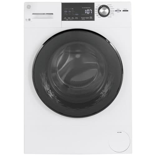 GE (GFW148SSMWW) 2.8 Cu. Ft. (IEC) High Efficiency Compact Washer with Steam - White