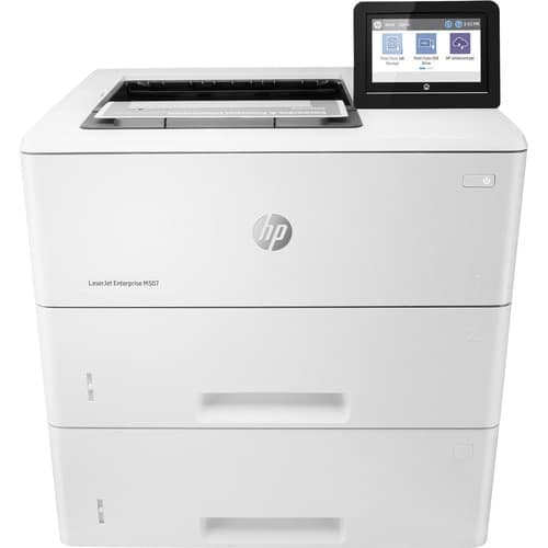 HP LaserJet M507x Monochrome Desktop Laser Printer - White - (1PV88A#BGJ)