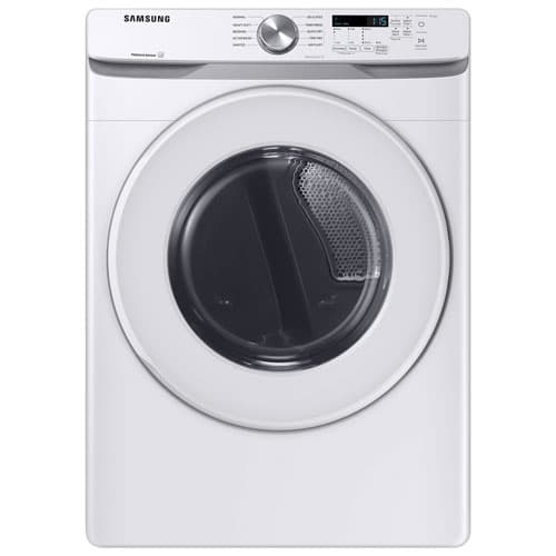 Samsung 7.5 Cu. Ft. High Efficiency Front Load Electric Dryer with Sensor Dry (DVE45T6005W/AC) - WH