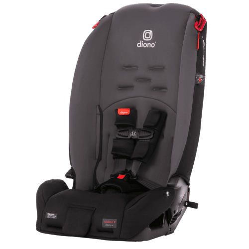 Diono Radian 3R, 3-in-1 Convertible Car Seat, Rear Facing & Forward Facing, 10 Years 1 Car Seat, Slim Fit 3 Across, Gray Slate