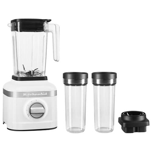 KitchenAid K150 1.42L 650-Watt Blender with 2 16oz Personal Blending Jars - White
