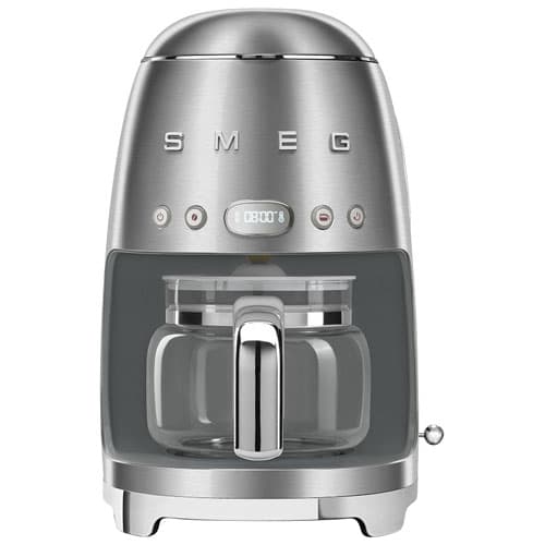 Smeg 50's Style Programmable Drip Coffee Maker - 10-Cup - Stainless Steel
