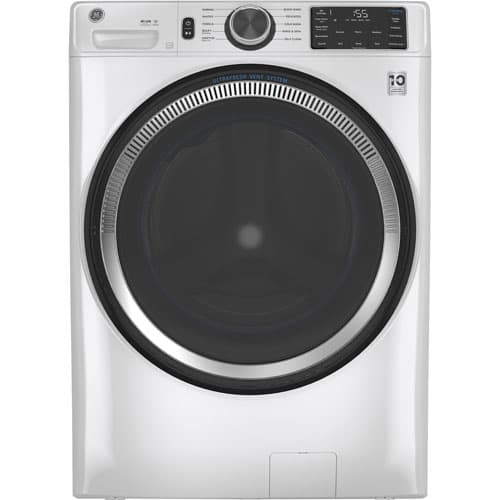 GE (GFW550SMNWW) 5.5 Cu. Ft. (IEC) High Efficiency Front Load Washer with Steam - White