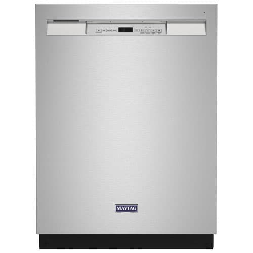 Maytag 24" 50dB Front Control Dual Power Filtration Stainless Steel Tub Dishwasher (MDB4949SKZ) - Stainless Steel