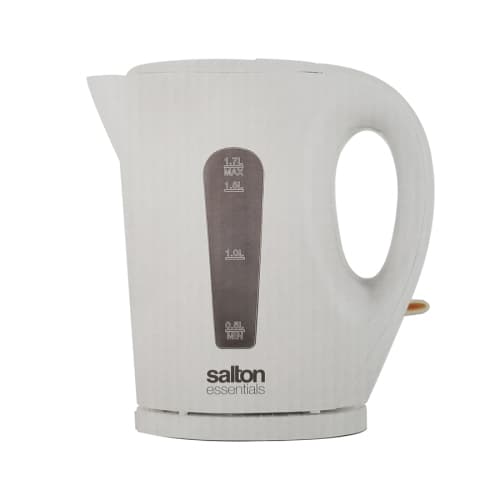 Salton Essentials EJK1821W - Cordless Electric Kettle, 1.7 Liter Capacity, White