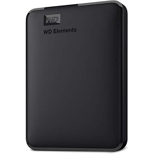 WD 1TB Elements Portable External Hard Drive - USB 3.0 - WDBUZG0010BBK-WESN,Black