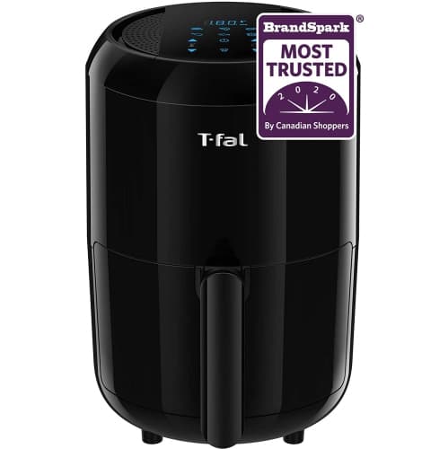 T-FAL 1.6L Easy Fry Compact Duo Digital Precision Air Fryer (EY301850) - Black