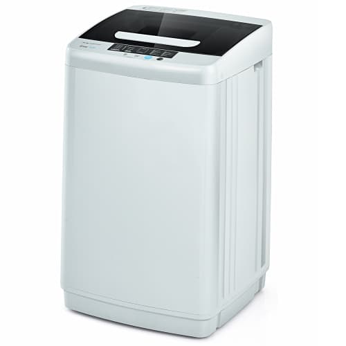 Costway Portable Full-Automatic Washer & Dryer Combo 8.8 lbs Spin Washer w/ Drain Pump