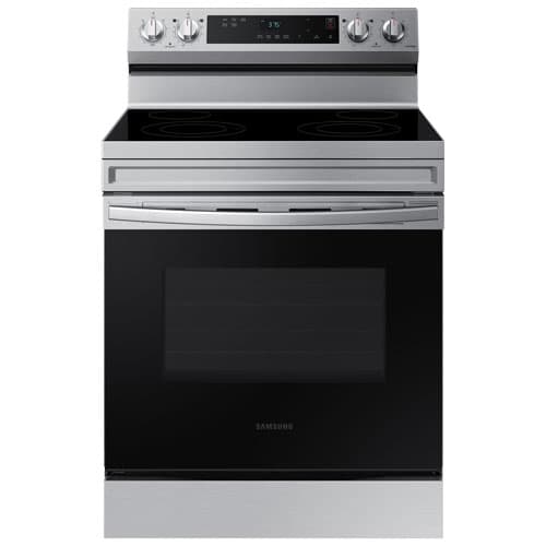 Samsung 30" 6.3 Cu. Ft. Smart Freestanding Electric Range (NE63A6111SS) - Stainless Steel
