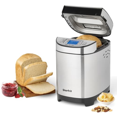 Stafrit - Bread Maker, 13 Baking Options, 1.5 or 2 Pound, 550 Watts, Stainless Steel