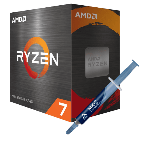 AMD Ryzen 7 5800X 4th Gen 8-core, 16-threads Unlocked Desktop Processor Without Cooler + Arctic MX-2 Thermal Compound 4g