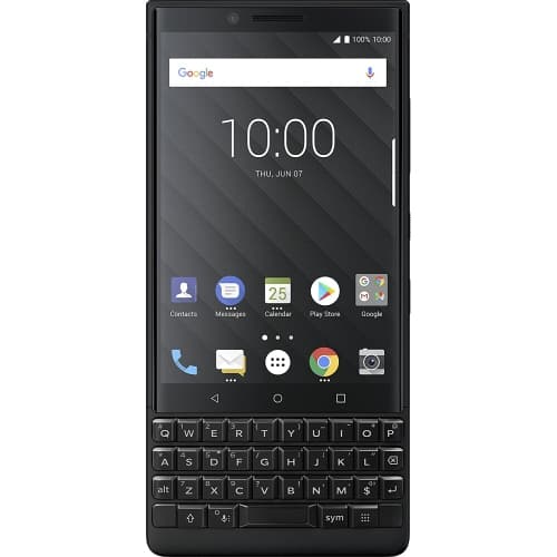 Refurbished (Excellent) - BlackBerry KEY2 Black Unlocked Android Smartphone BBF100-2 4G LTE, 64GB [Certified Refurbished]