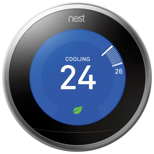 Google Nest Wi-Fi Smart Learning Thermostat 3rd Generation - Stainless Steel - Open Box(10/10 Condition)