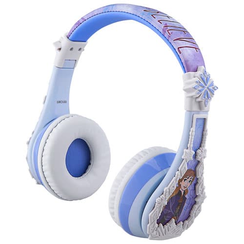 KIDdesigns Frozen 2 Over-Ear Noise Cancelling Bluetooth Kids Headphones - Blue
