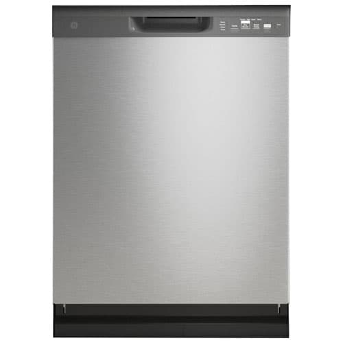 GE 24" 59dB Front-Control Hard Food Disposer Heated Dry Dishwasher ENERGY STAR (GDF510PSRSS) - Stainless Steel