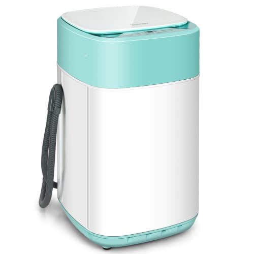 Costway 1.0 Cu. Ft. (IEC) Compact / Portable Washer with Turbo/Speed Wash - Green