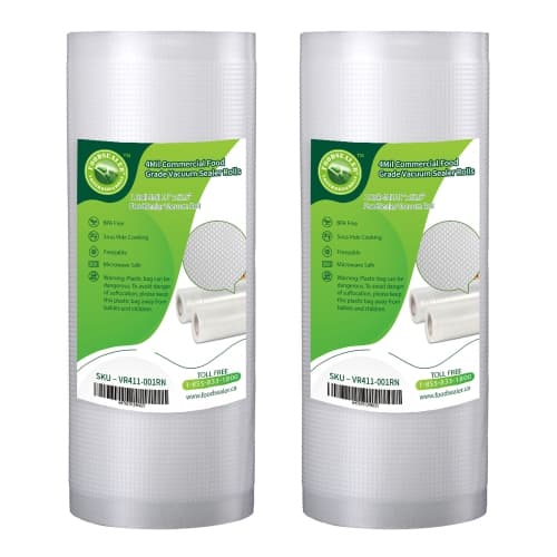 20 Rolls 11” x 52.5Ft FoodSealer 4Mil Commercial Food Grade Vacuum Sealer Bag for your Cabela Sealer, FoodSaver Vacuum Sealer, Seal-A-Meal, VacMaster Sealer & Weston Vacuum Sealer, Sous Vide Cooking