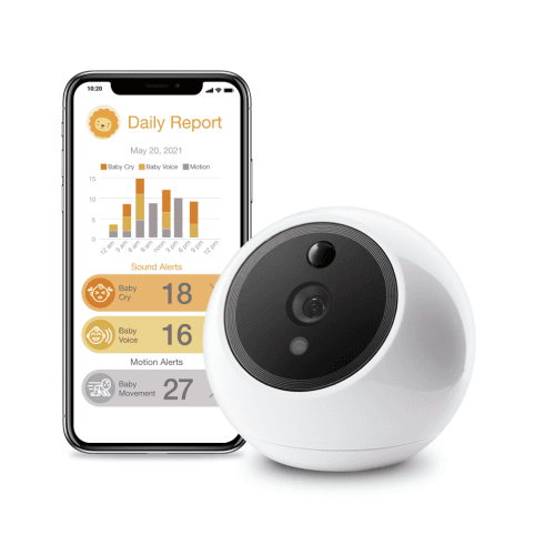 Amaryllo iBabi Smart FHD Wireless Baby Monitor with Auto Tracking and Voice Recognition