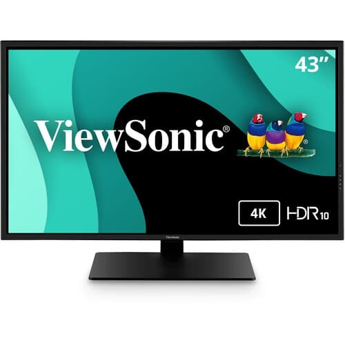 ViewSonic 43" UHD 3ms GTG MVA LCD Monitor (VX4381-4K) - Black