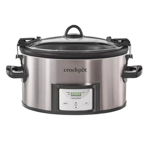 Crock Pot 7 QT Cook & Carry Programmable Easy-clean Slow Cooker - Stainless Steel (54624914)