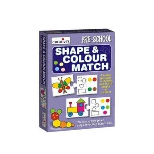 Shape & Color Match Multi-color Cards Educational Color and Shape For Baby kids