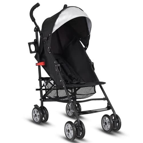 Topbuy Lightweight Foldable Baby Stroller Aluminum frame proof UV canopy