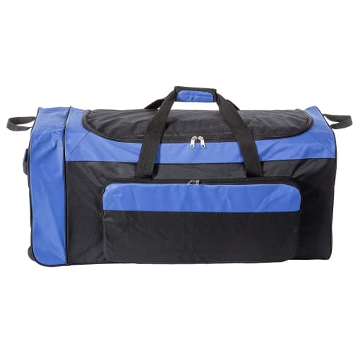 CWC Collapsible Wheeled Duffle for Travel - Sports Equipment Bag (36 Inch, Blue)