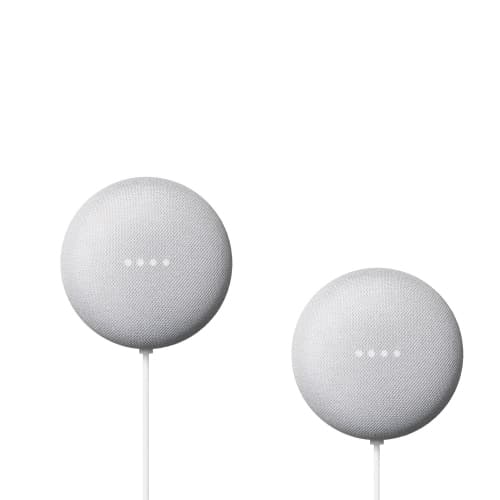 Brand NEW - Google Nest Mini (2nd Gen) Smart Speaker - Chalk - 2 Pack