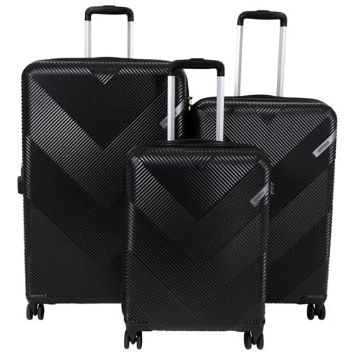 American Tourister Exoline 3-Piece Hard Side Expandable Luggage Set - Black