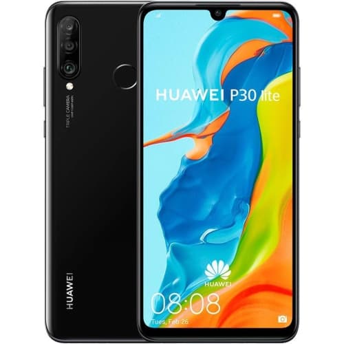 Refurbished (Good) - Huawei P30 Lite 128GB Smartphone - Unlocked - Midnight Black