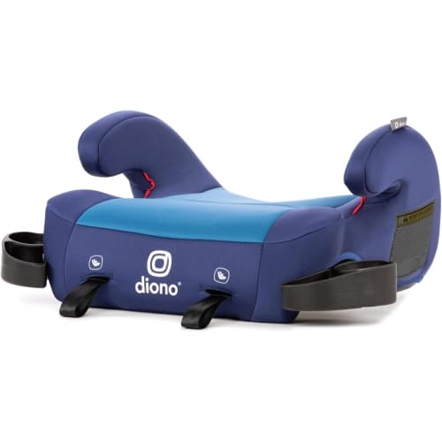 Diono Solana 2 XL Backless Booster Car Seat (18–54 kg) – Lightweight Booster with LATCH Connectors & Dual Cup Holders – Blue