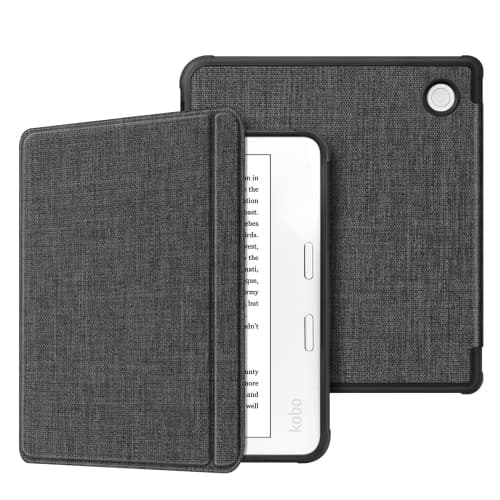 Slim Case for Kobo Libra 2 (2021 Release) - Soft TPU Protective Back Cover with Auto Wake/Sleep for 7" Kobo Libra 2 eReader, Gray