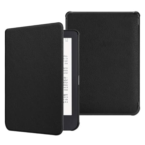 SlimShell Case for Kobo Clara HD - Ultra Thin and Lightweight PU Leather Protective Cover with Auto Sleep/Wake for Kobo Clara HD 6" eReader (Black)
