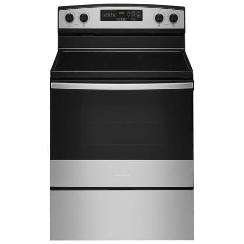 Amana 30" 4.8 Cu. Ft. Self-Clean Freestanding Electric Range (YAER6603SMS) - Stainless Steel
