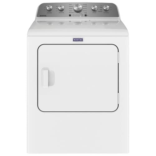 Maytag 7 Cu. Ft. Electric Dryer with Moisture Sensing, Steam & 10 Drying Cycles (YMED5430MW) - White