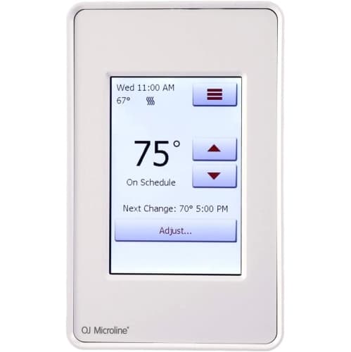 OJ Microline UDG4-4999 Touchscreen Programmable Radiant Floor Heating Thermostat