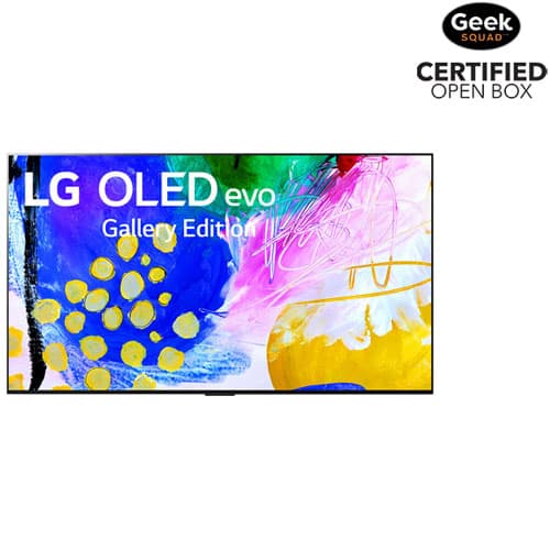 Open Box - LG 65" G2 4K UHD HDR OLED evo Gallery 120Hz Dolby Atmos webOS Smart TV (OLED65G2PUA) - 2022 - Satin Silver