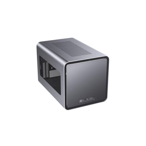 H.E. V8 Mini Gaming Computer Case Desktop PC Case Support 240mm Liquid cooler Support ITX/DTX Motherboard USB 3.0 *1 -Gray