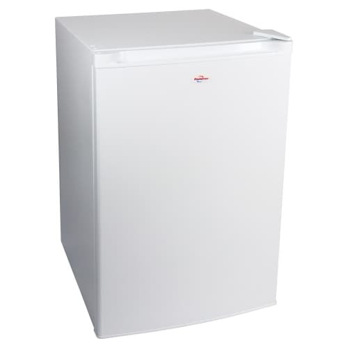 Koolatron Compact Upright Freezer, 3.1 cu ft (88L) White, Energy-Efficient Manual Defrost, Space-Saving Flat Back, Reversible Door, 3 Pull-Out Baskets