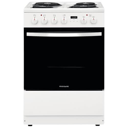Frigidaire 24" 1.9 Cu. Ft. 4-Element Slide-In Gas Electric Range (FCFC241CAW) - White
