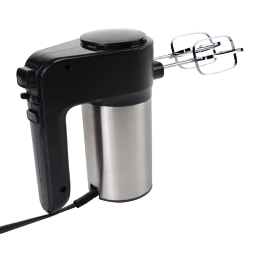 Total Chef Hand Mixer with 6-Speed, Black and Silver