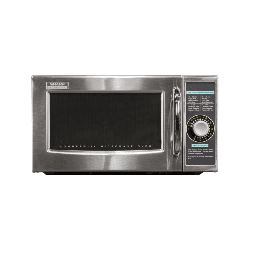 Sharp 1.0 Cu. Ft. Medium-Duty Commercial Microwave Oven with Dial Timer (R-21LCFS) - Stainless steel